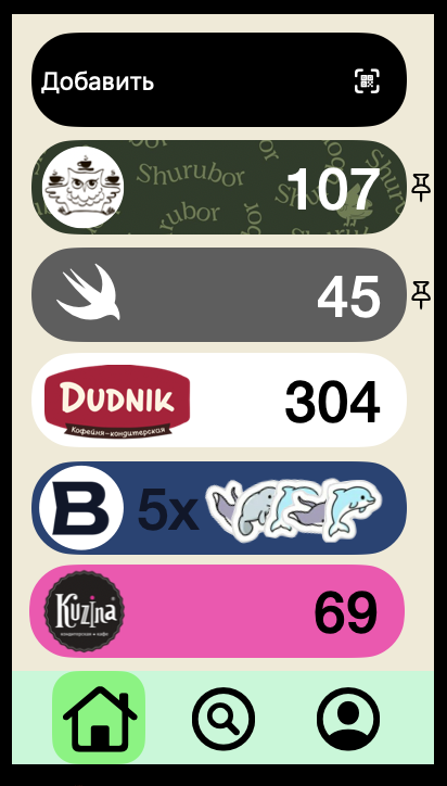 Home page layout example